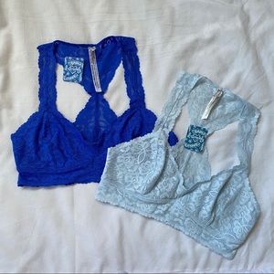 Free People NEW Lace Raceback Bralette Bra Lot